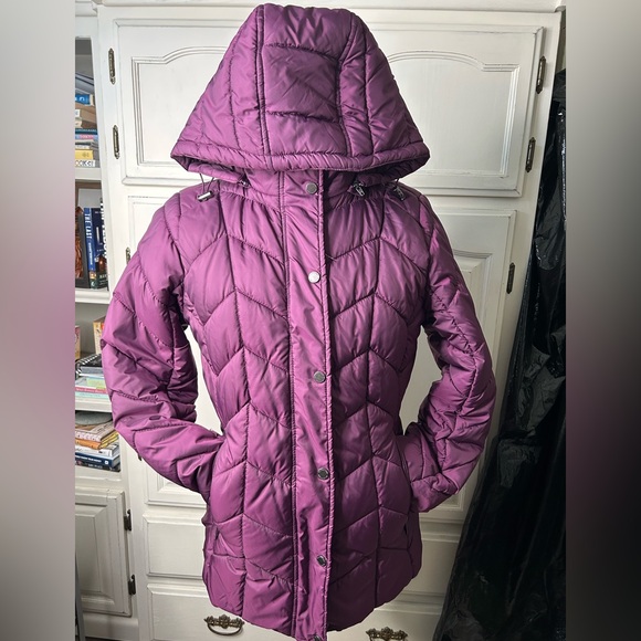 St. John's Bay Jackets & Blazers - St. John's Bay Women's Plum Puffer Jacket